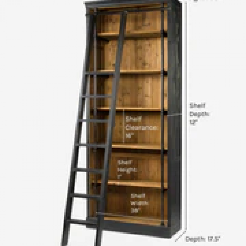Mallory Bookcase With Ladder