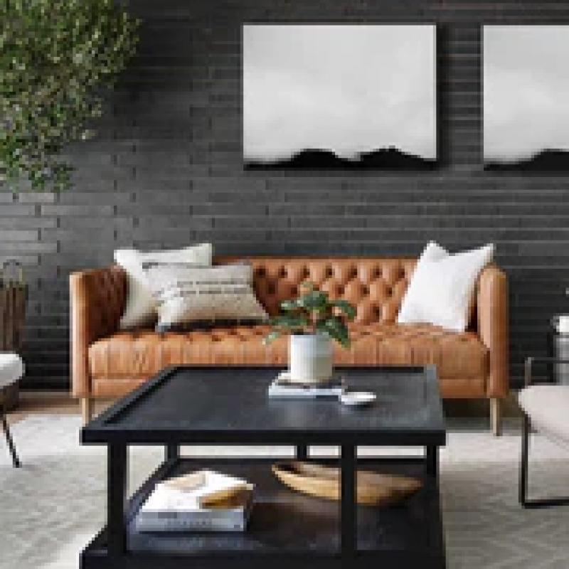 Breanne Leather Sofa