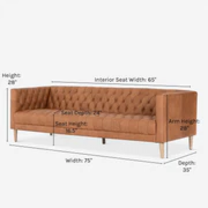 Breanne Leather Sofa